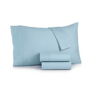Sunham Bari 350 Thread Count Cotton Blend 4-Pc. Sheet Set - QUEEN - Blue